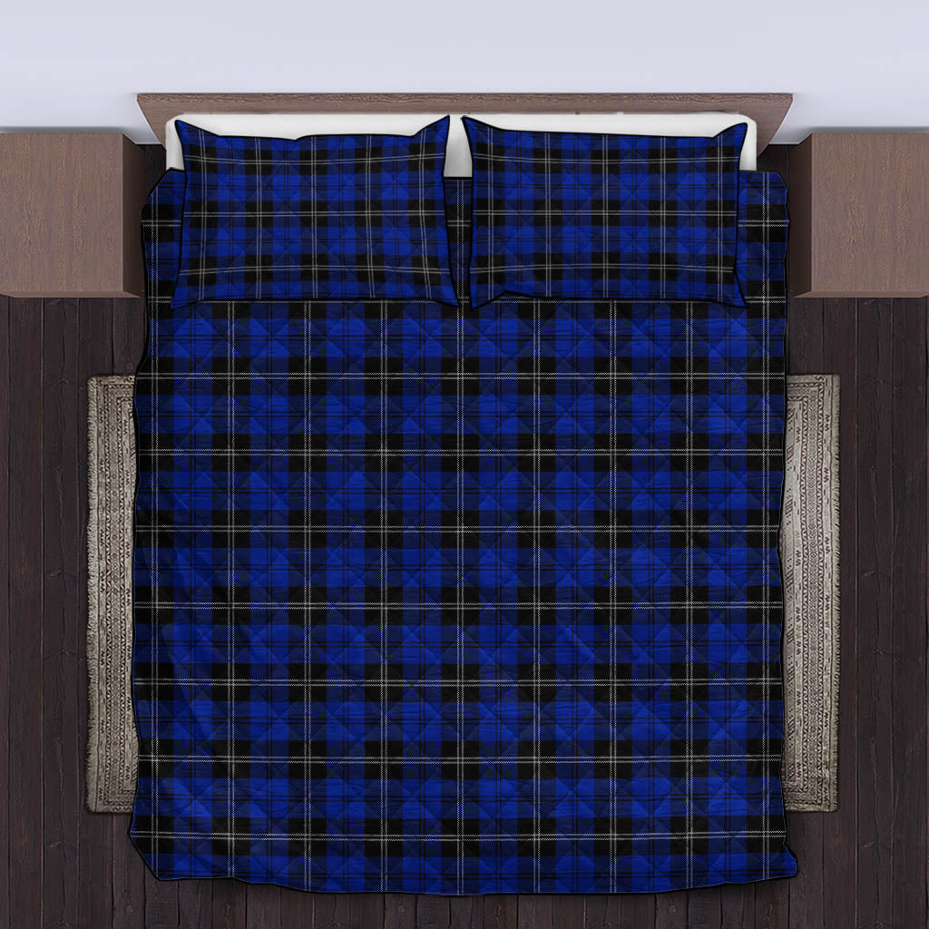 Swan Tartan Quilt Bed Set King - Tartan Vibes Clothing