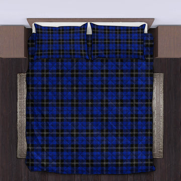 Swan Tartan Quilt Bed Set King - Tartan Vibes Clothing