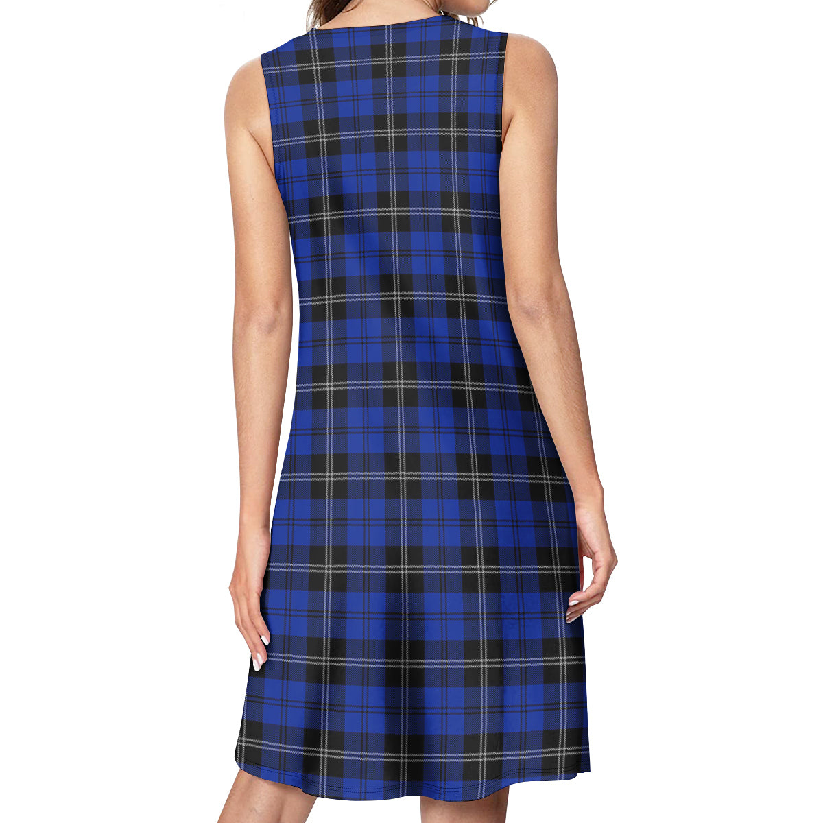 Swan Tartan Womens Casual Dresses - Tartanvibesclothing