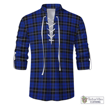 Swan Tartan Men's Scottish Traditional Jacobite Ghillie Kilt Shirt
