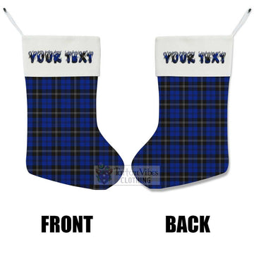 Tartan Vibes Clothing Swan Tartan Christmas Stocking with Personalized Text