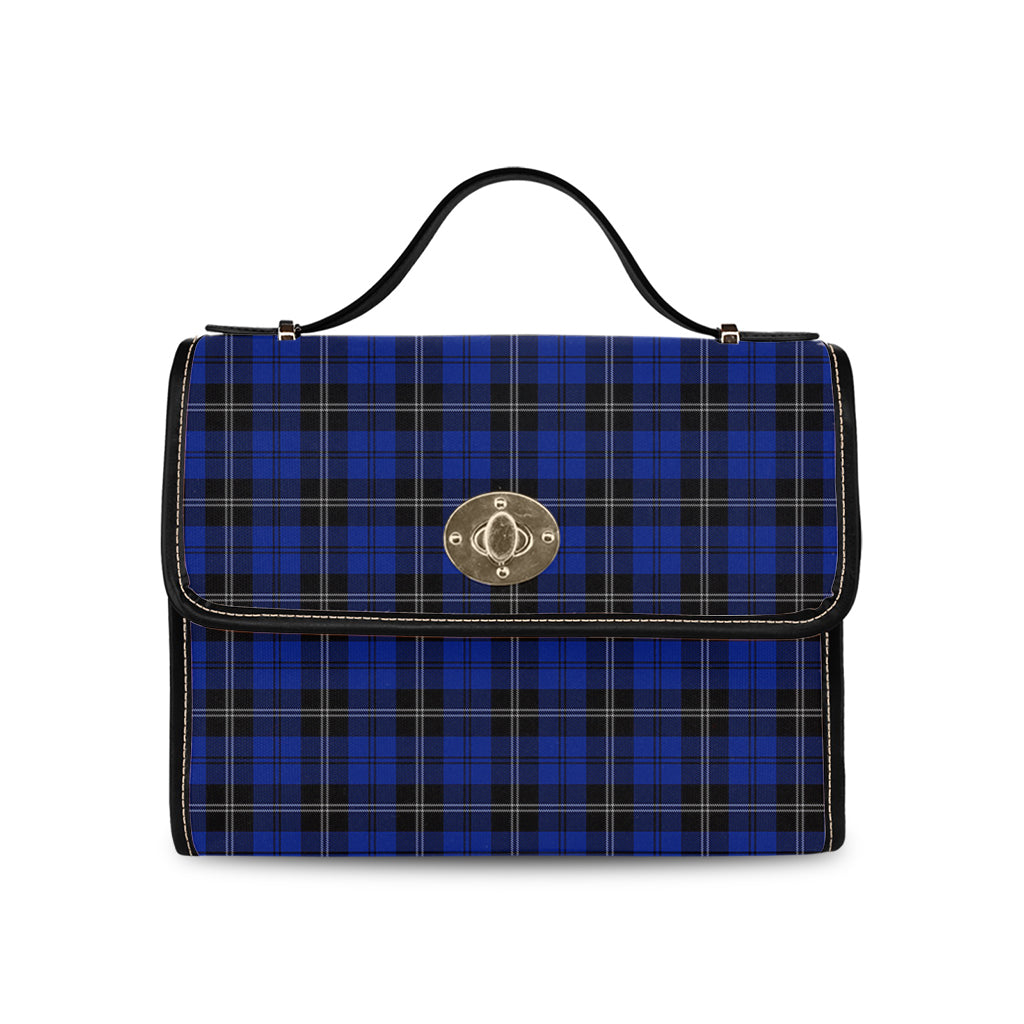 swan-tartan-leather-strap-waterproof-canvas-bag