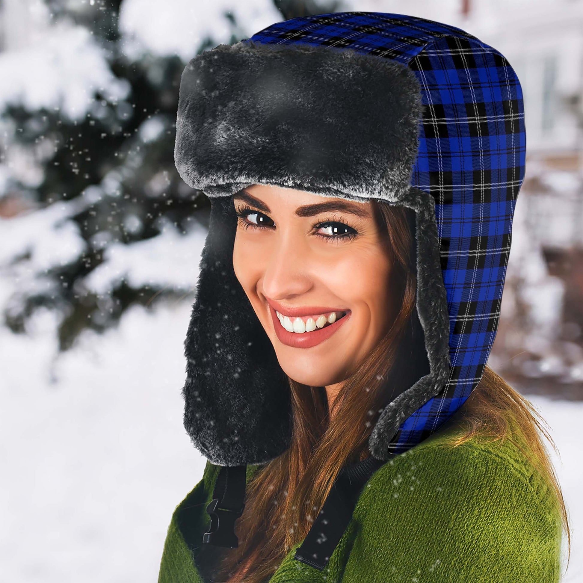 Swan Tartan Winter Trapper Hat - Tartanvibesclothing