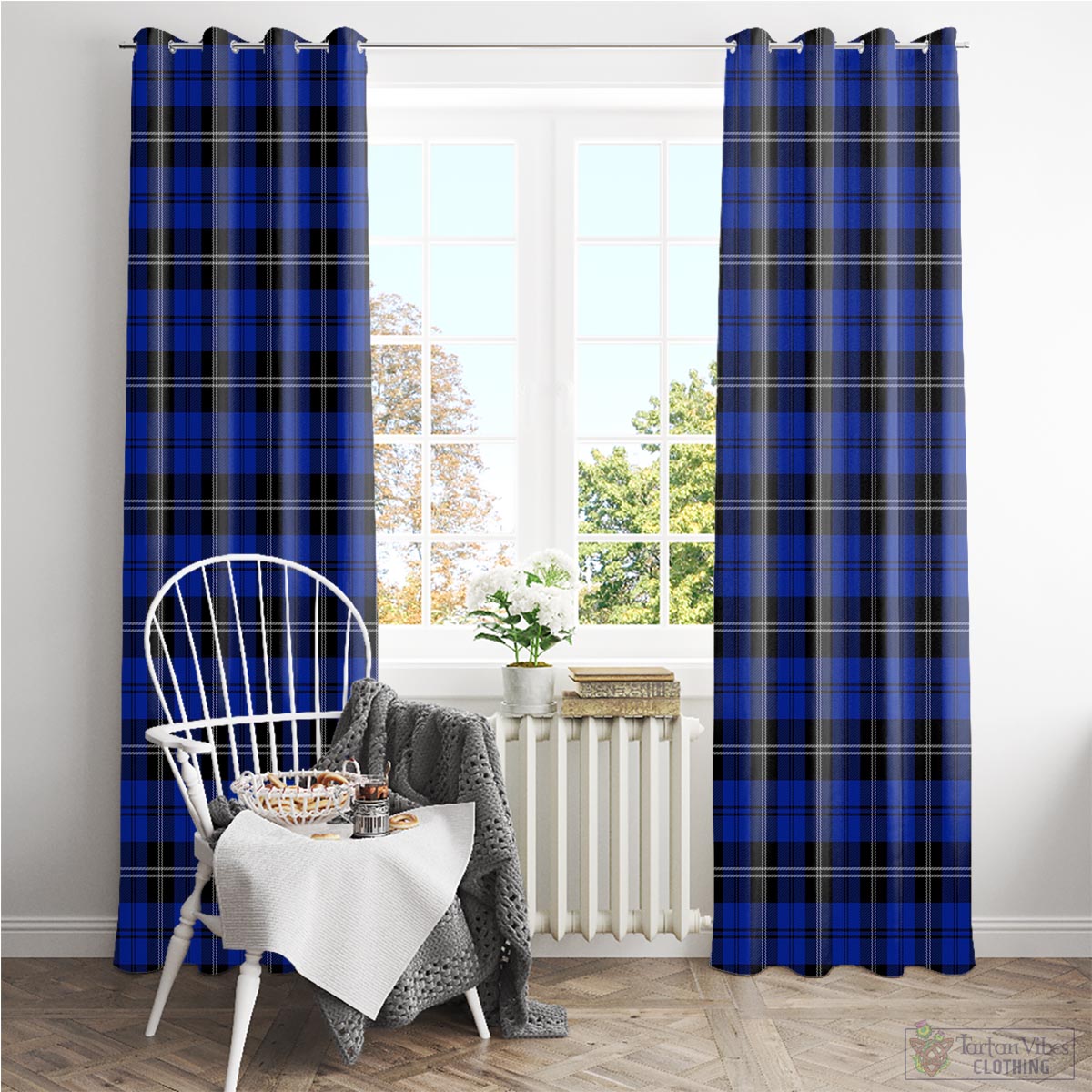 Swan Tartan Window Curtain