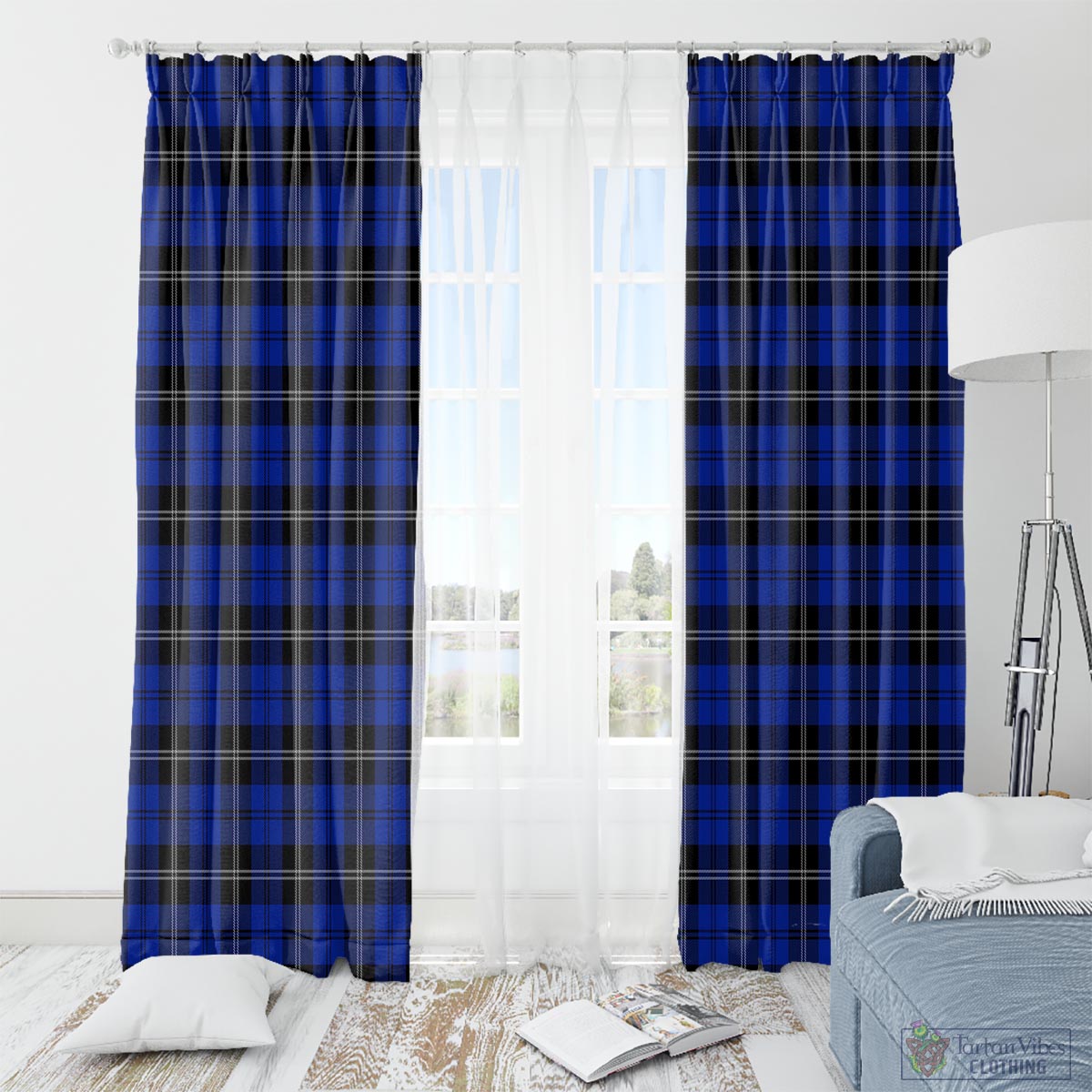 Swan Tartan Window Curtain