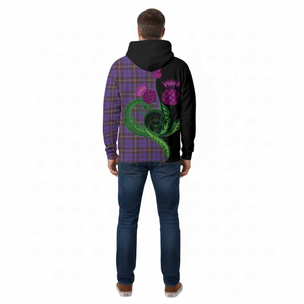 Swan Tartan Cotton Hoodie Traditional Scottish Thistle