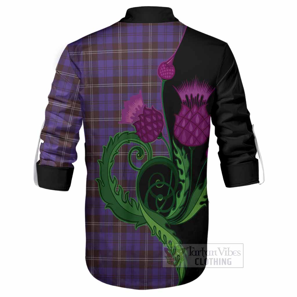 Swan Tartan Ghillie Shirt Traditional Scottish Thistle