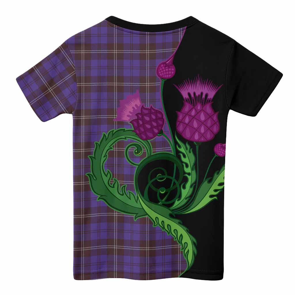 Swan Tartan Kid T-shirt Traditional Scottish Thistle