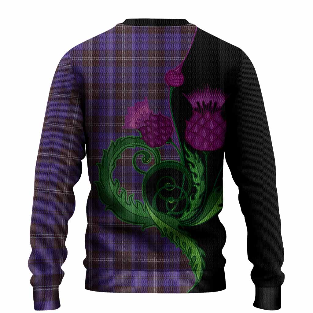 Swan Tartan Knitted Sweater Traditional Scottish Thistle