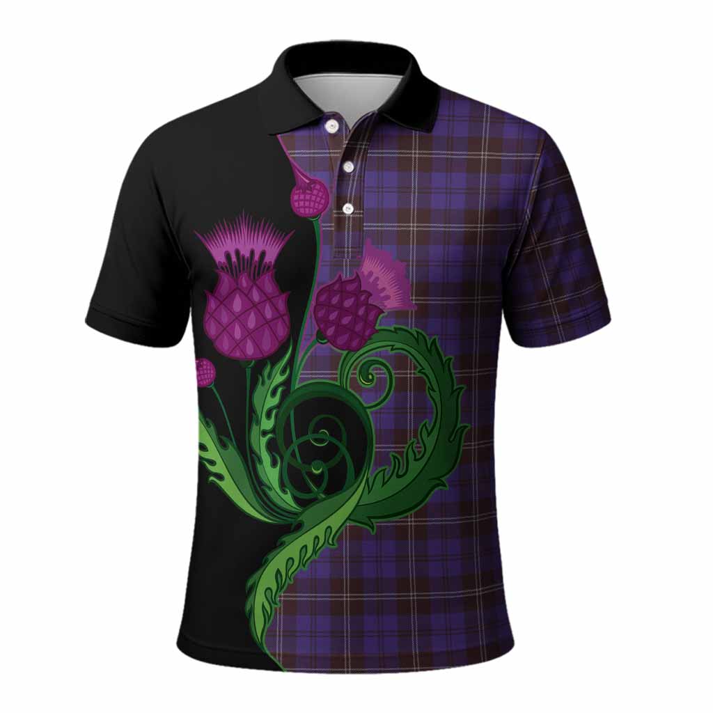 Swan Tartan Polo Shirt Traditional Scottish Thistle