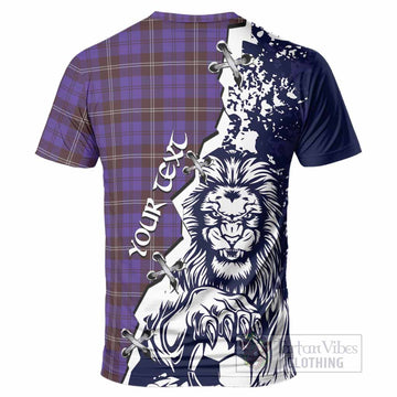 Swan Tartan Scottish T-Shirt Angry Lion With Soccer Ball Style