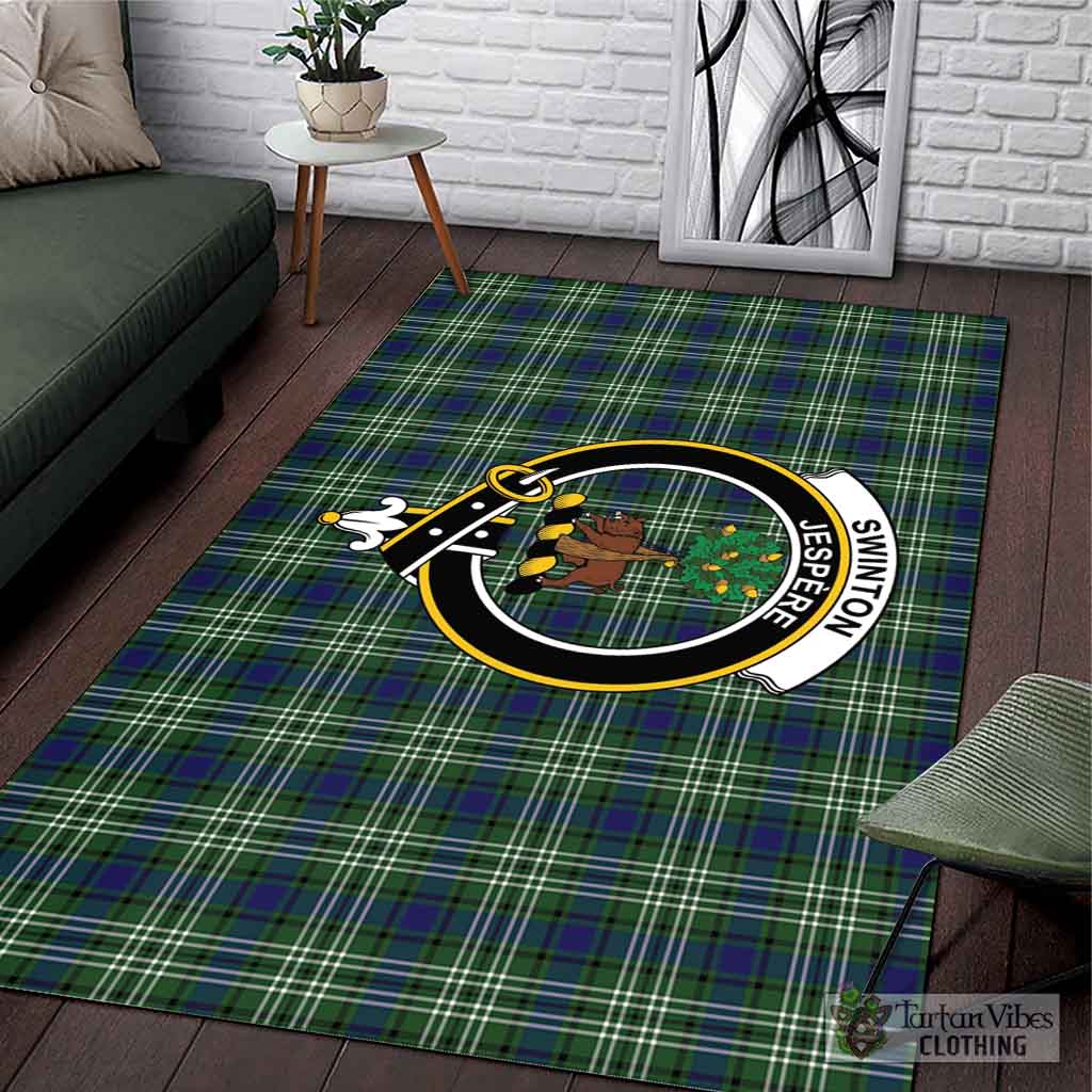 Swinton Tartan Area Rug with Family Crest L 59*86 inch (150x220 cm) - Tartan Vibes Clothing