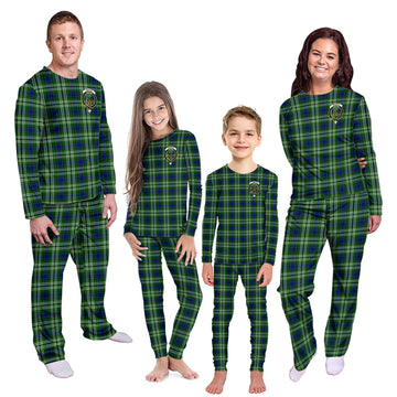 Swinton Tartan Pajamas Family Set with Family Crest - Tartanvibesclothing