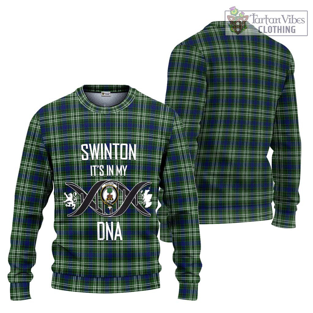 Swinton Tartan Ugly Sweater with Family Crest DNA In Me Style Unisex - Tartan Vibes Clothing