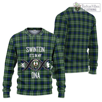 Swinton Tartan Ugly Sweater with Family Crest DNA In Me Style Unisex - Tartan Vibes Clothing