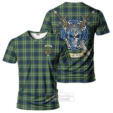 Swinton Tartan T-Shirt with Family Crest Celtic Skull Style Kid's Shirt - Tartan Vibes Clothing