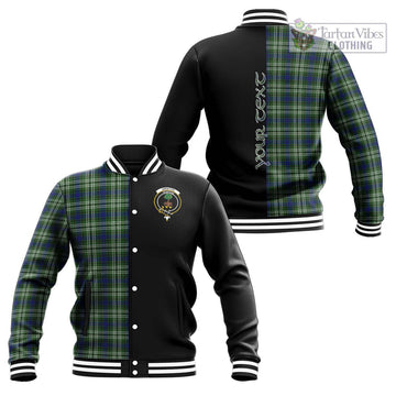 Swinton Tartan Baseball Jacket with Family Crest and Half Of Me Style Unisex - Tartan Vibes Clothing