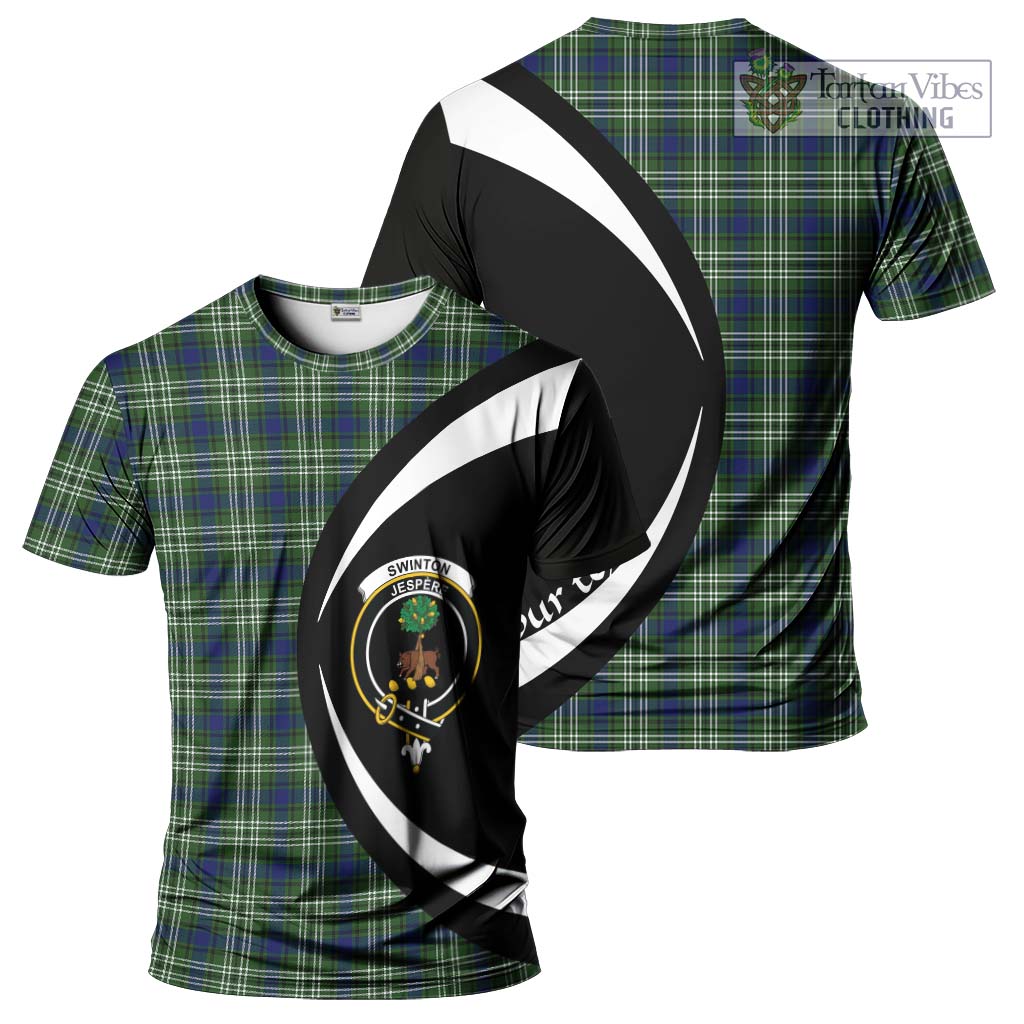 Swinton Tartan T-Shirt with Family Crest Circle Style Kid's Shirt - Tartan Vibes Clothing