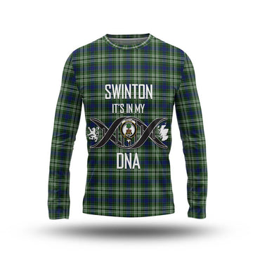 Swinton Tartan Long Sleeve T-Shirt with Family Crest DNA In Me Style Unisex - Tartan Vibes Clothing