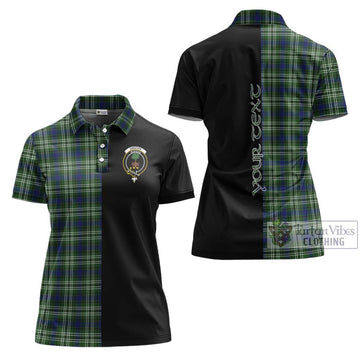 Swinton Tartan Women's Polo Shirt with Family Crest and Half Of Me Style Women - Tartan Vibes Clothing