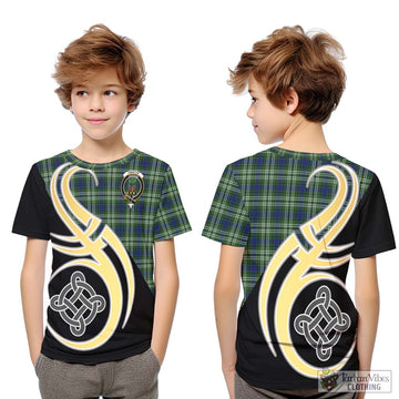 Swinton Tartan Kid T-Shirt with Family Crest and Celtic Symbol Style Youth XL Size14 - Tartan Vibes Clothing