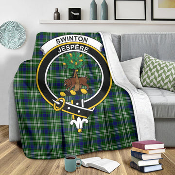 Swinton Tartan Blanket with Family Crest
