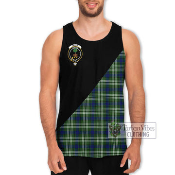 Swinton Tartan Men's Tank Top with Family Crest and Military Logo Style Men - Tartan Vibes Clothing