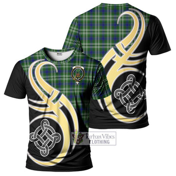 Swinton Tartan T-Shirt with Family Crest and Celtic Symbol Style Kid's Shirt - Tartan Vibes Clothing