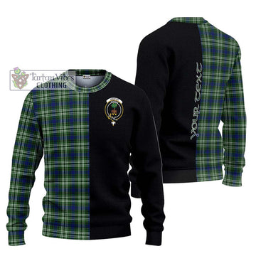 Swinton Tartan Ugly Sweater with Family Crest and Half Of Me Style Unisex - Tartan Vibes Clothing