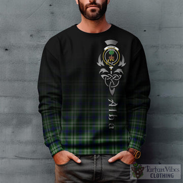 Swinton Tartan Sweatshirt Featuring Alba Gu Brath Family Crest Celtic Inspired Unisex - Tartan Vibes Clothing