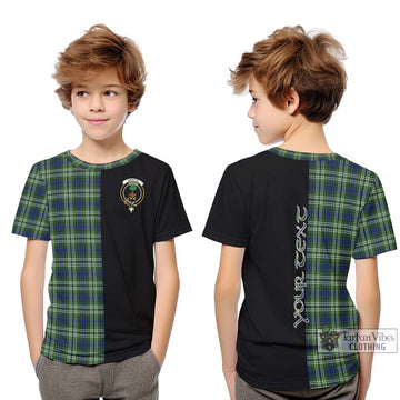 Swinton Tartan Kid T-Shirt with Family Crest and Half Of Me Style Youth XL Size14 - Tartan Vibes Clothing