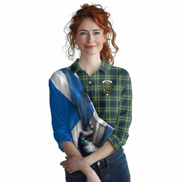 Swinton Tartan Women's Casual Shirt with Family Crest Scotland Patriotic Style Female - Tartan Vibes Clothing