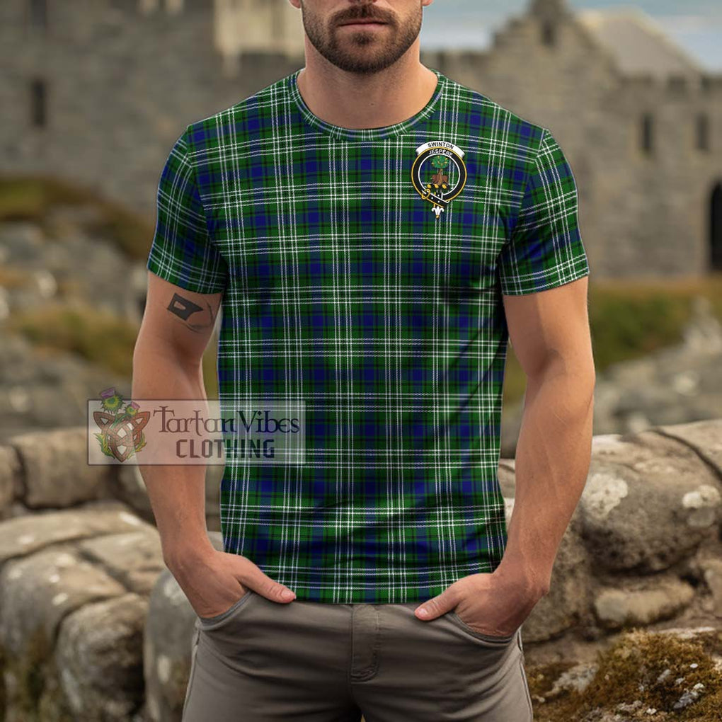 Swinton Tartan Cotton T-Shirt with Family Crest Kid's Shirt - Tartan Vibes Clothing
