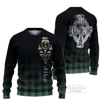 Swinton Tartan Ugly Sweater Featuring Alba Gu Brath Family Crest Celtic Inspired Unisex - Tartan Vibes Clothing