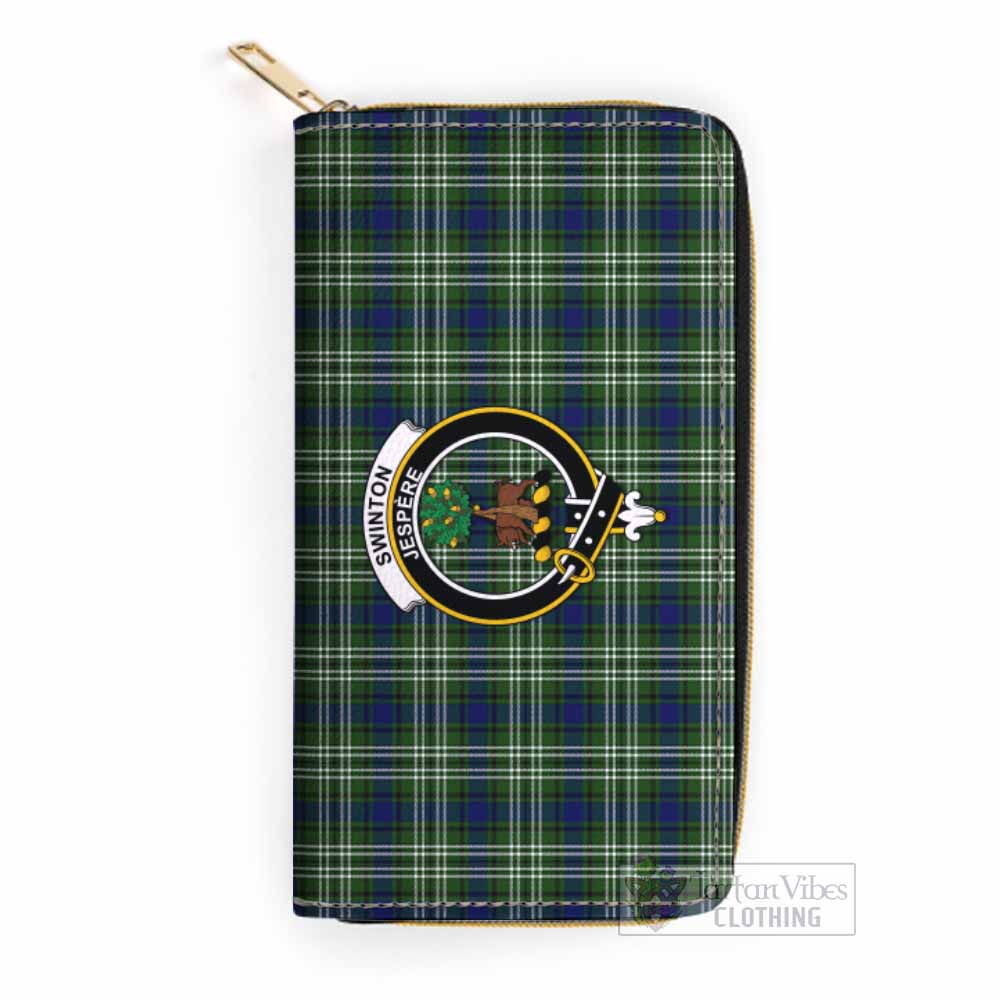 Swinton Tartan Women's Leather Wallet with Family Crest One Size 19.7*10.5*3.5 cm - Tartan Vibes Clothing
