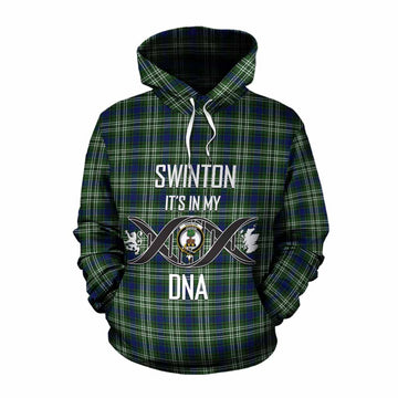 Swinton Tartan Cotton Hoodie with Family Crest DNA In Me Style Pullover Hoodie XS - Tartan Vibes Clothing