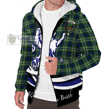 Swinton Tartan Sherpa Hoodie with Alba Gu Brath Regal Lion Emblem Unisex S - Tartan Vibes Clothing