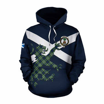 Swinton Tartan Lion Rampant Cotton Hoodie Proudly Display Your Heritage with Alba Gu Brath and Clan Name Pullover Hoodie XS - Tartan Vibes Clothing
