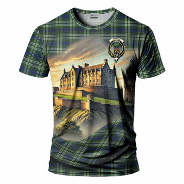 Swinton Tartan Family Crest T-Shirt with Scottish Ancient Castle Style Kid's Shirt - Tartan Vibes Clothing
