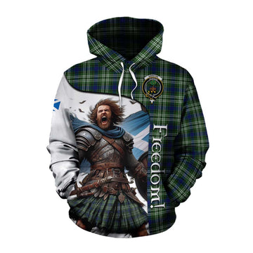 Tartan Vibes Clothing Swinton Crest Tartan Cotton Hoodie Inspired by the Freedom of Scottish Warrior
