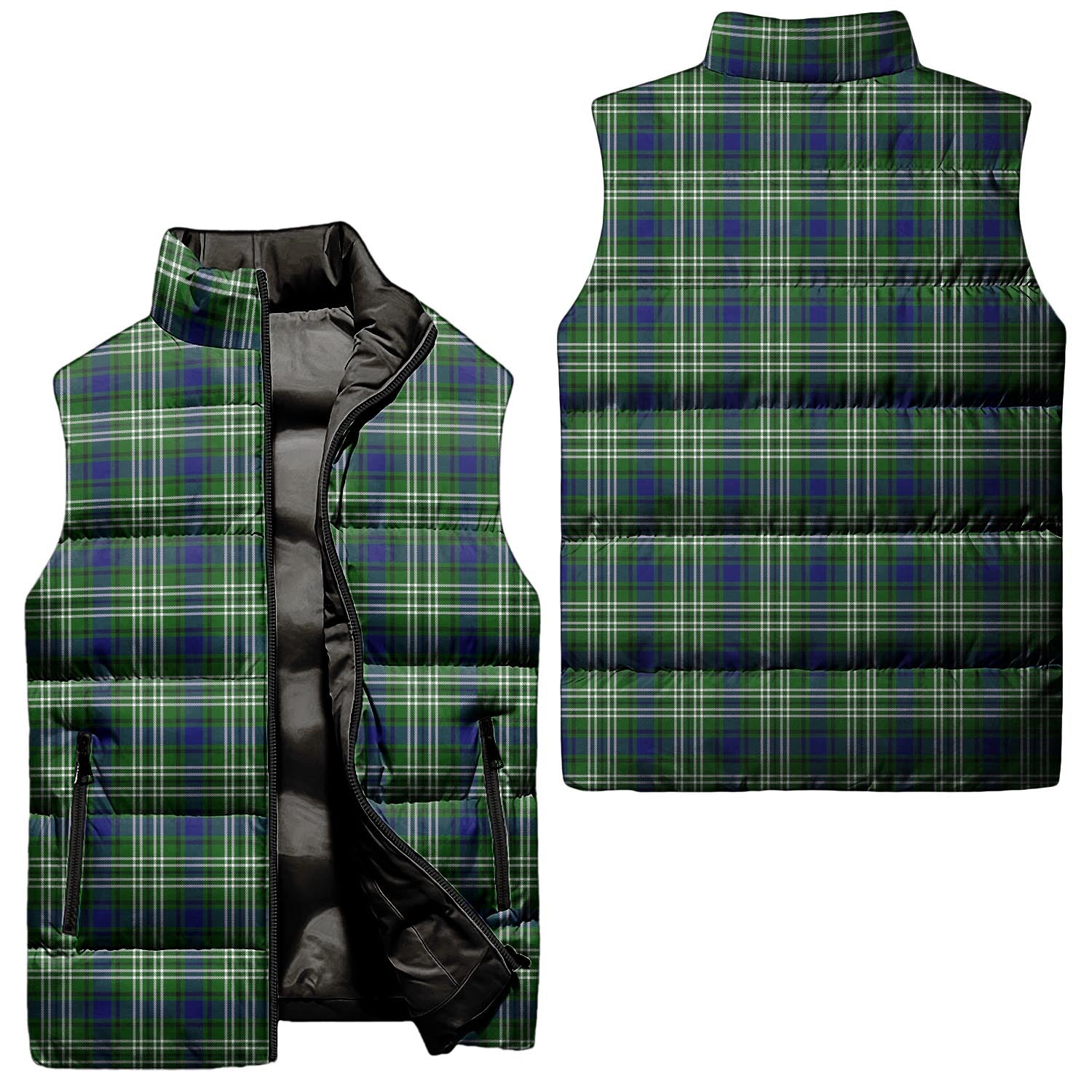 Swinton Tartan Sleeveless Puffer Jacket Unisex - Tartan Vibes Clothing