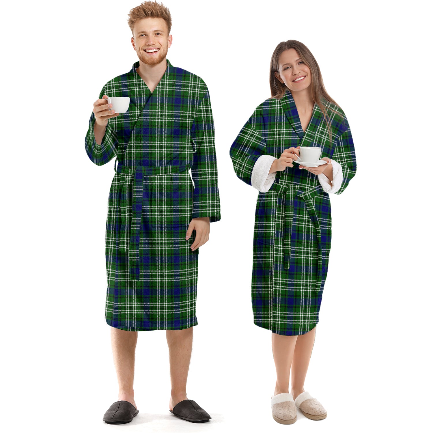 Swinton Tartan Bathrobe Unisex S - Tartan Vibes Clothing