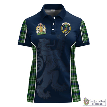 Swinton Tartan Women's Polo Shirt with Family Crest and Lion Rampant Vibes Sport Style