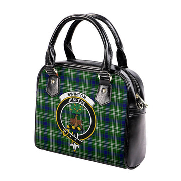 Swinton Tartan Shoulder Handbags with Family Crest