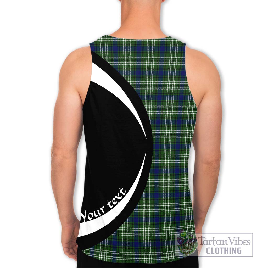 Swinton Tartan Men's Tank Top with Family Crest Circle Style - Tartan Vibes Clothing