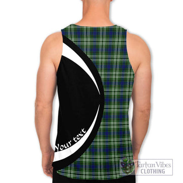 Swinton Tartan Men's Tank Top with Family Crest Circle Style - Tartan Vibes Clothing