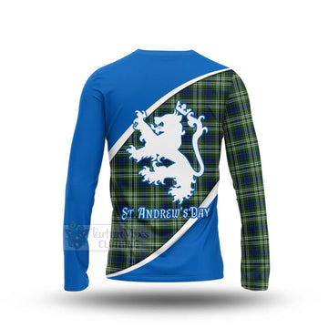 Swinton Family Crest Tartan Long Sleeve T-Shirt Celebrate Saint Andrew's Day in Style - Tartan Vibes Clothing