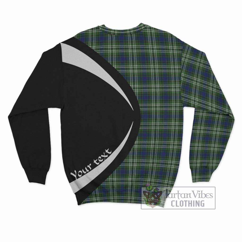 Swinton Tartan Sweatshirt with Family Crest Circle Style - Tartan Vibes Clothing