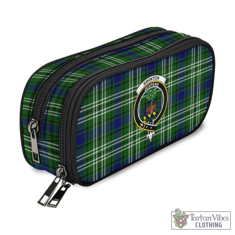 Swinton Tartan Pen and Pencil Case with Family Crest - Tartan Vibes Clothing