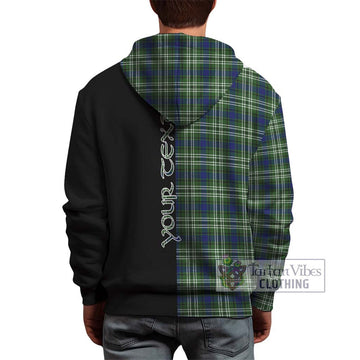 Swinton Tartan Hoodie with Family Crest and Half Of Me Style - Tartan Vibes Clothing
